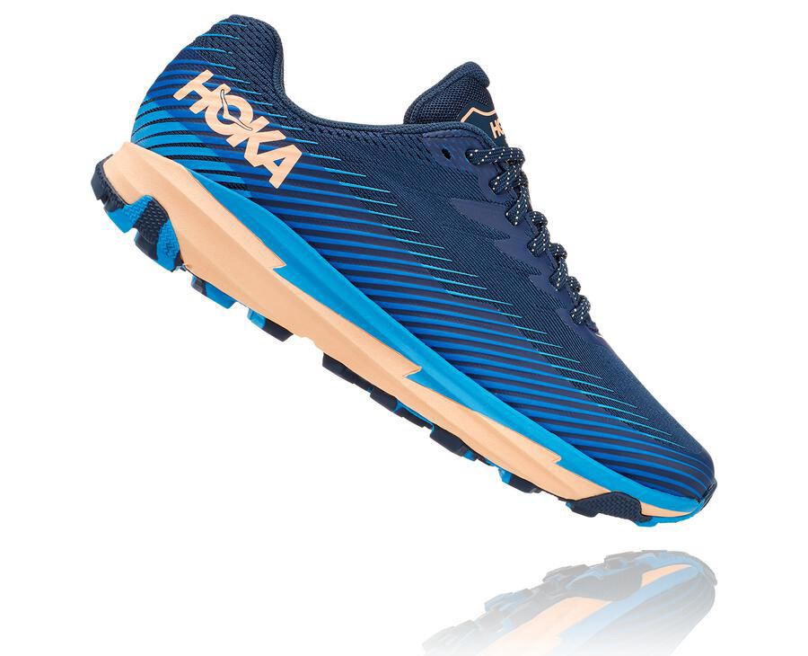 Trail Shoes Womens - Hoka One One Torrent 2 - Blue - ALVRKXW-60